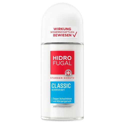 Hidrofugal Déodorant Roll On Anti Transpirant Hydrofuge Classique 50ml