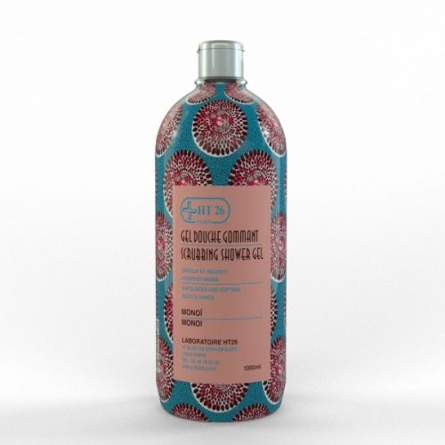 HT26 WAX Gel Douche Gel Douche Gommant Corps et Mains 1 L