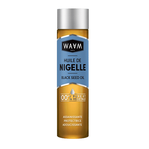 Waam Huile de Nigelle Aissainissant et Protectrice pour Les Peaux Acneiques & Matures 75 ml