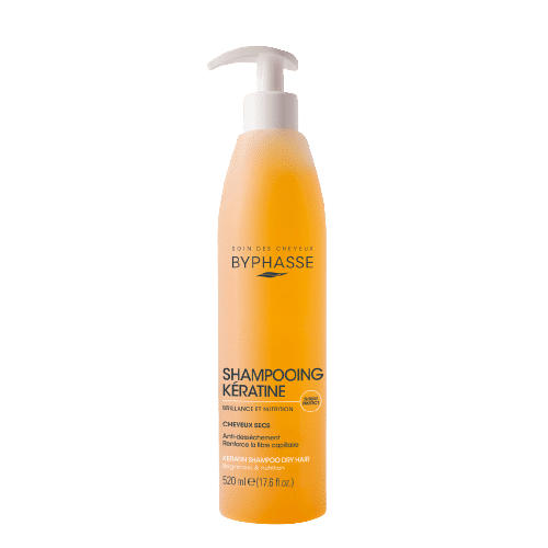 Byphasse Shampooing à la Kératine CHEVEUX SECS ET ABÎMÉS 500ml
