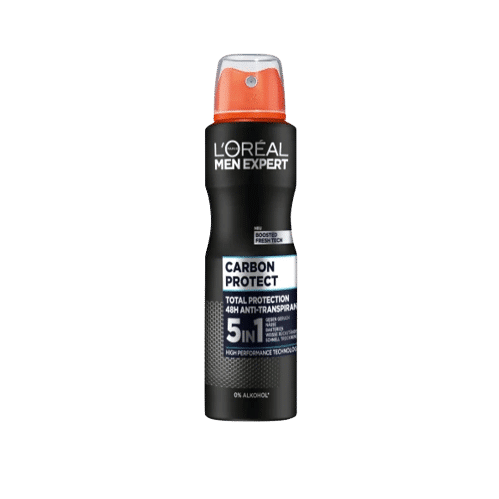 L'Oréal Men Expert Atomiseur Carbon Protect 5 en 1 Ice Fresh Sans Alcool 150 ml