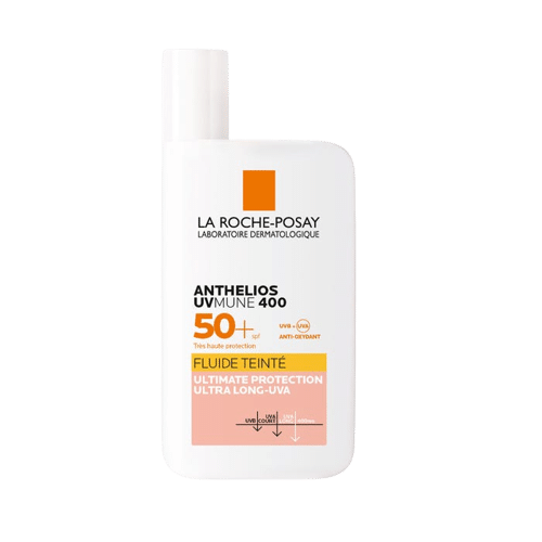 La Roche-Posay ANTHELIOS – SPF50+ Fluide Solaire Teinté avec Parfum Peaux normales à Mixtes 50ml