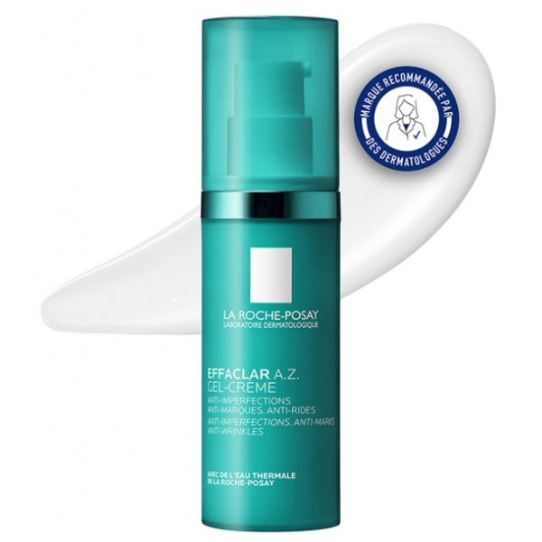 La Roche Posay Effaclar AZ Gel Crème Anti Imperfections Peau Lisse 40 ml