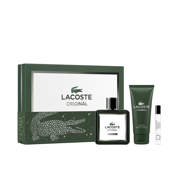 Lacoste Coffret de Parfum Original Lacoste Coffret pour Homme EDP 100ml+EDP 7.5ml +Gel Douche 100ml