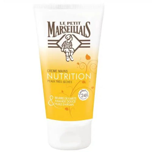 Le Petit Marseillais Crème Mains Nutrition Karité Amande Douce et Argan 75 ml
