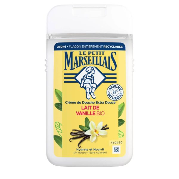 Le Petit Marseillais Crème de Douche Extra Douce Lait de Vanille Bio 250 ml