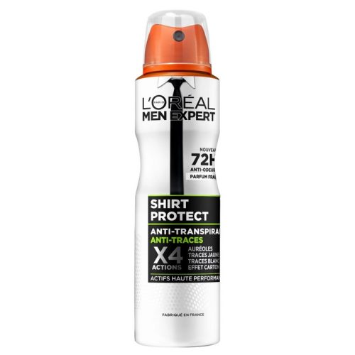 L'Oréal Déodorant spray homme Anti traces Shirt Protect 72h Men Expert 150ml