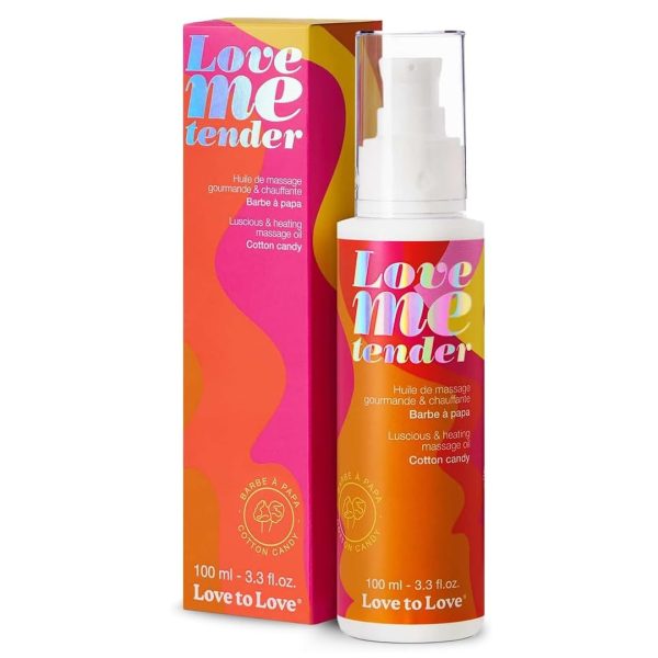 Love To Love Huile de Massage Gourmande Et Chauffante Barbe à Papa 100 ml