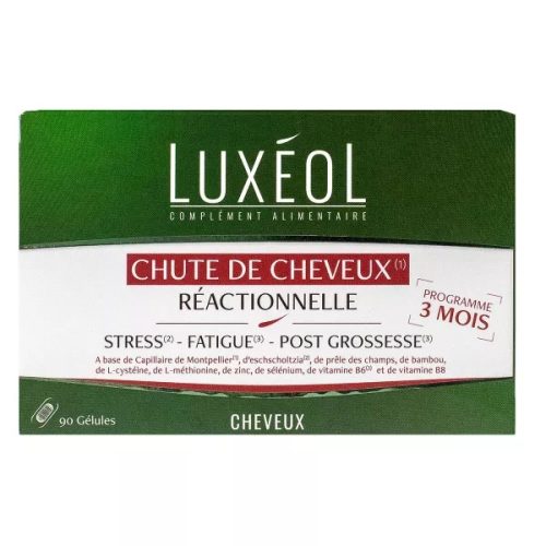 Luxeol Chute de Cheveux Réactionnelle 90 Gélules