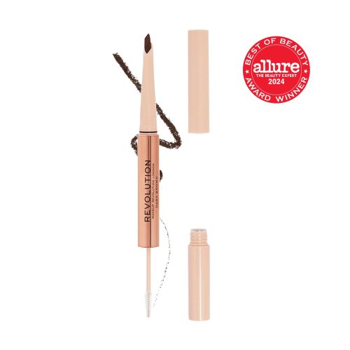 Makeup Revolution Crayon à Sourcils Fluffy Brow Filter Duo Dark Brown 1 ml