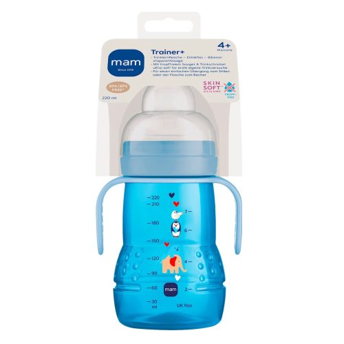 Mam Tasse d'Apprentissage à Bec Bleue à partir de 4 mois 220 ml