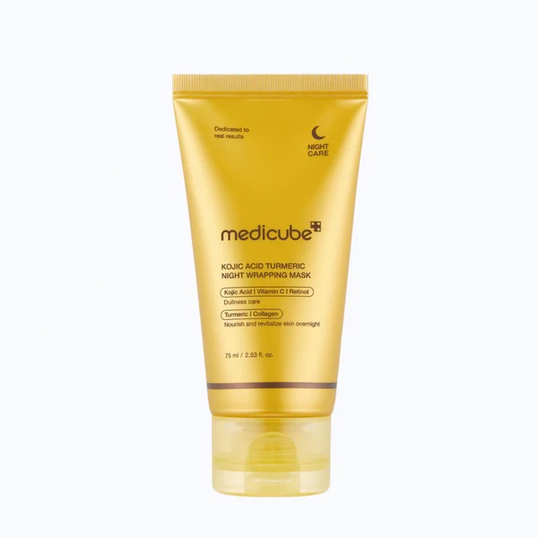 Medicube Masque de Nuit Révélateur d’Éclat Acide Kojique et Curcuma 75 ml