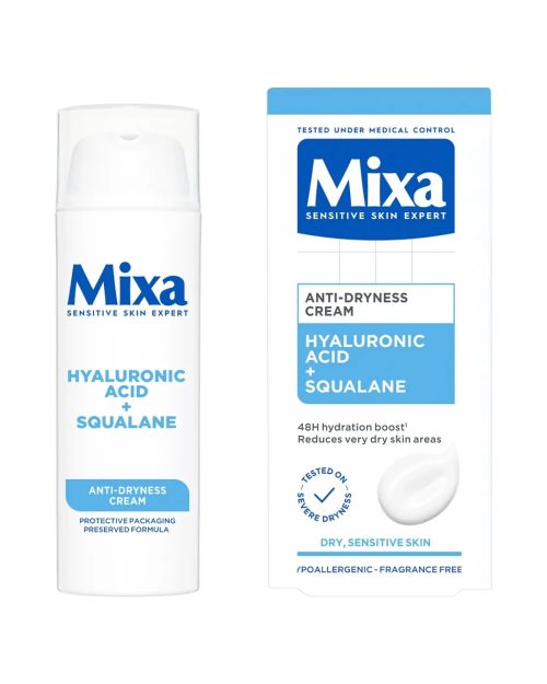 Mixa Crème Visage Hydratante Jour Peaux Sèches et Sensibles 50 ml