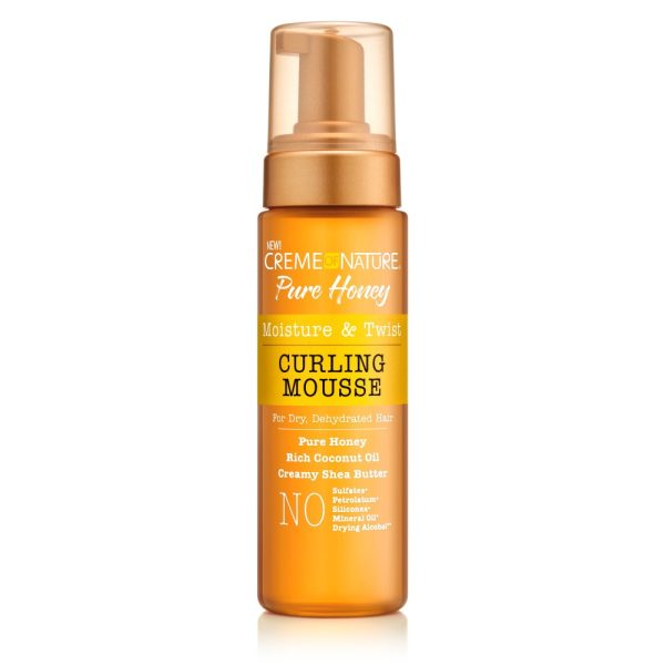 Crème of Nature Pure Honey Mousse Coiffante pour Boucles 207ml (Curling Mousse)