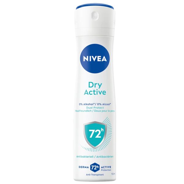 Nivea Déodorant Anti Transpirant 72H Dry Active 150 ml