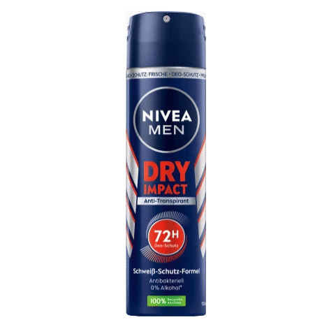 NIVEA MEN Déodorant Homme Anti transpirant DRY IMPACT 150 ml