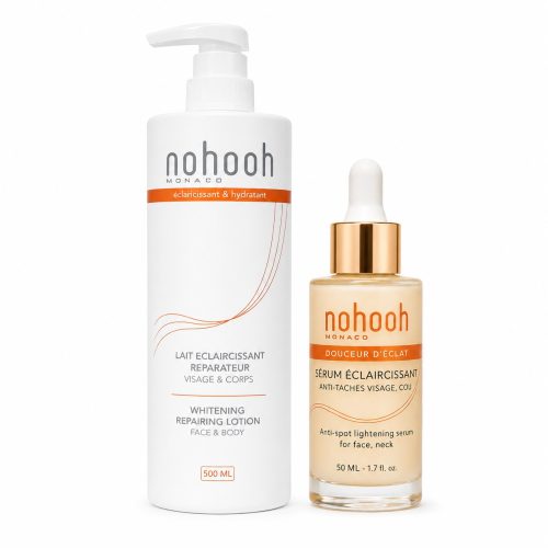 Nohooh Duo Éclaircissant Expert Visage et Corps Lait + Sérum Anti Taches