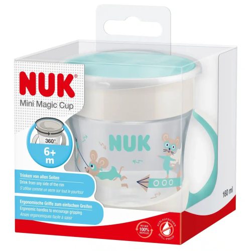 NUK Mini Tasse Magic Cup Turquoise Bébé 6 Mois 160 ml