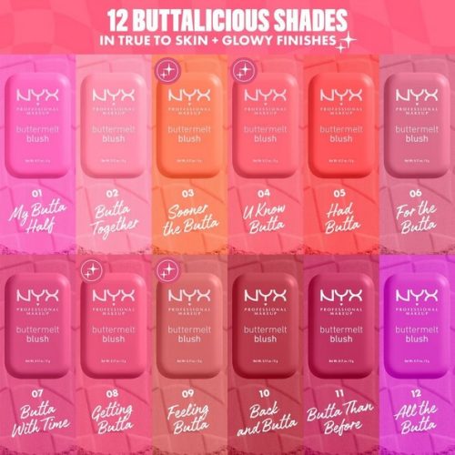 Nyx Blush Fondant Fini Mat 12h Longue Durée Buttermelt 5 g
