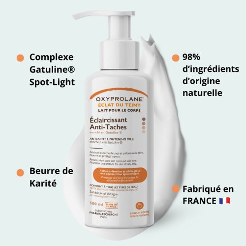 Oxyprolane Lait Éclaircissant Anti Taches Éclat du Teint 500ml