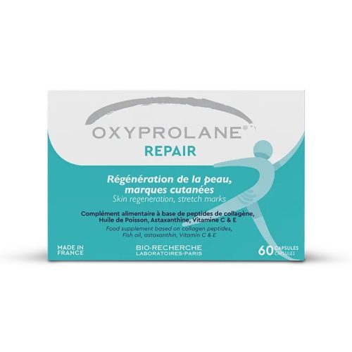 Oxyprolane Repair Régénération de la peau vergetures 60 Capsules