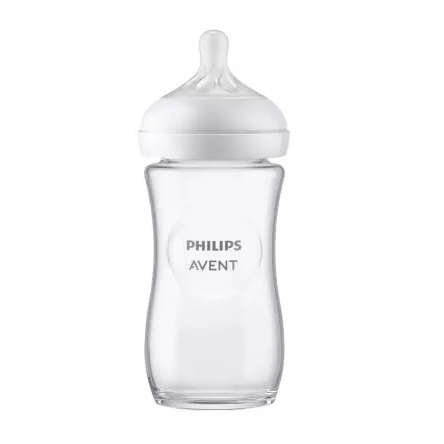 Philips Avent Natural Response Biberon Verre 240 ml 1 Mois et Plus
