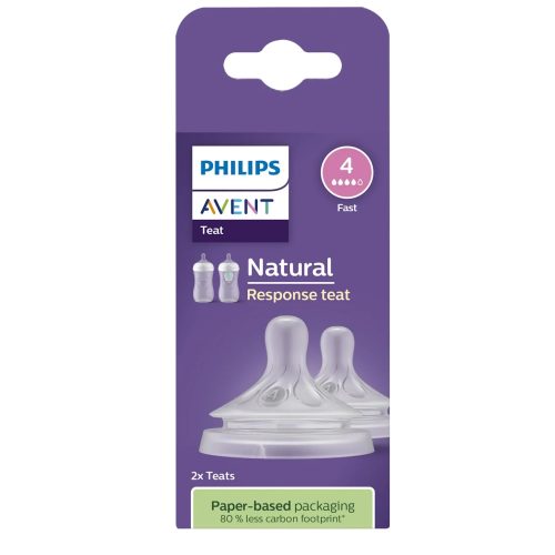 Philips AVENT Lot de 2 Tétines Natural Debit 4 Age 3 mois et plus