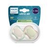Philips Avent Ultra Air Beige Et Green Pacifier 6 A18 Mois 2 Puccineuses En Silicone