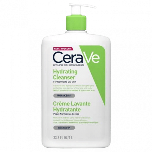CeraVe Crème Lavante Hydratante Peaux Séches 1L
