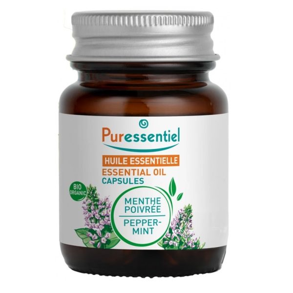 Puressentiel Complément Alimentaire Huile Essentielle Menthe Poivrée Bio 60 Capsules