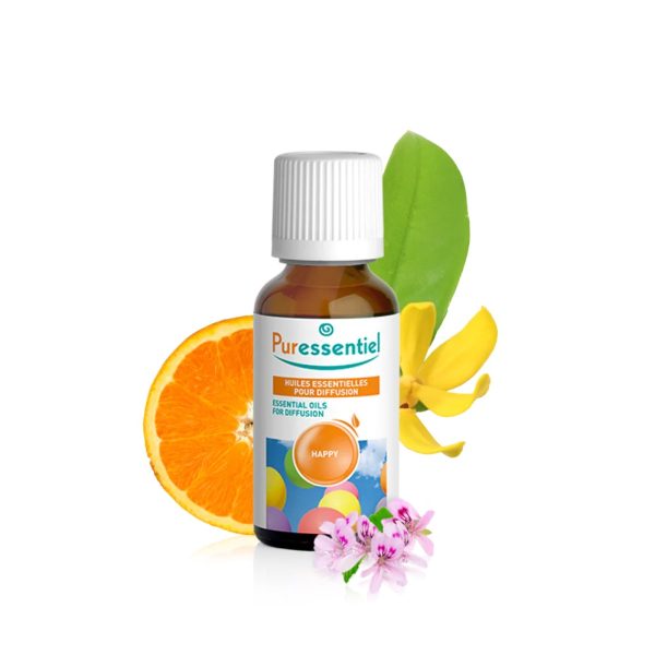 Puressentiel Diffuse : Huiles Essentielles pour Diffusition Happy 30 ml