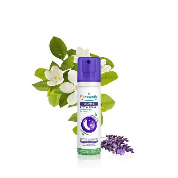 Puressentiel Spray Aérien Sommeil Au 12 huiles Essentielles 100% Pure et Naturelle pour Favoriser le Sommeil 75 ml