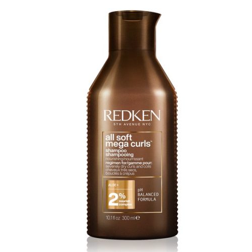 Redken All Soft Mega Curls Shampooing Soin Hydratant Nourrissant Pour Cheveux Bouclés Frisés Et Crépus 300ml