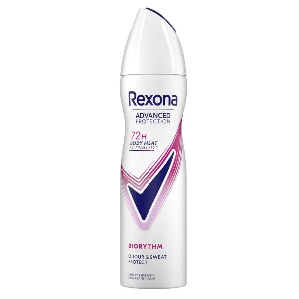 Rexona Déodorant Spray Women Protection Avancée 72H Biorythme 150ml