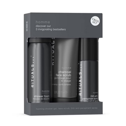 Rituals Coffret The Ritual Homme Mousse De Douche50 ml + Anti Transpirant 50 ml + Gommage 70 ml