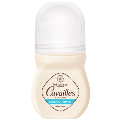 Cavaillès Anti Transpirant Sans Parfum 48h Roll-On Effet Sec 50 ml