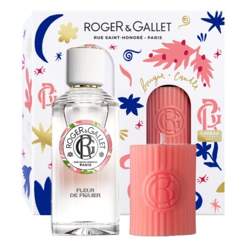 Roger et Gallet Coffret Fleur de Figuer Eau Parfumée 100 ML + Bougie