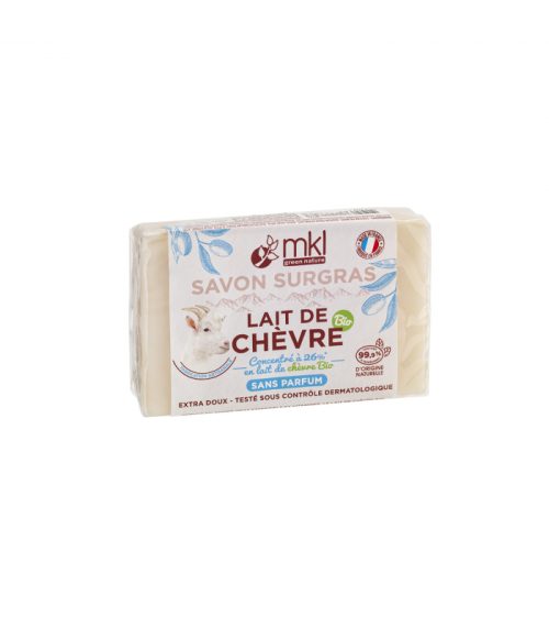 MKL Savon au Lait de chèvre Bio Anti brillance & hydratant 100 g – Sans parfum