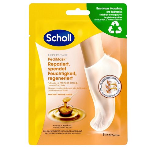 Dr. Scholl Chaussettes Masque Nourrissant pour Pieds au Miel de Manuka 2 pièces