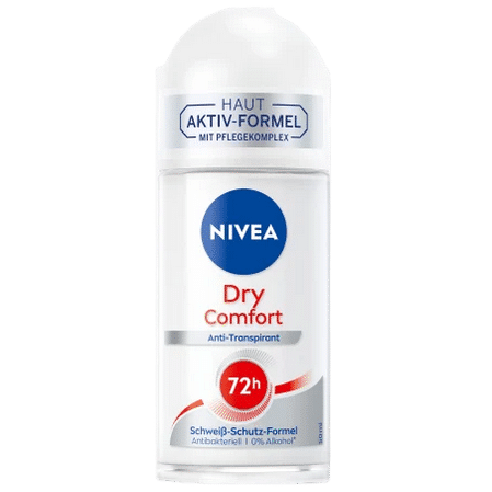 Nivea Anti Transpirant Deodorant Roll-on Confort Sec 0% Alcool 72h 50 ml