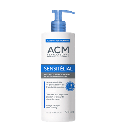 ACM Sensitélial Gel Nettoyant Surgras Doux Quotidien 500 ml