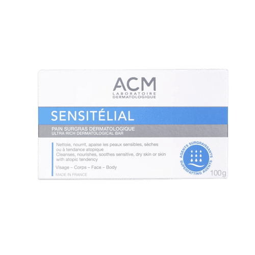 ACM Sensitélial Pain Surgras Dermatologique Nettoyant Doux Apaisant 100 g