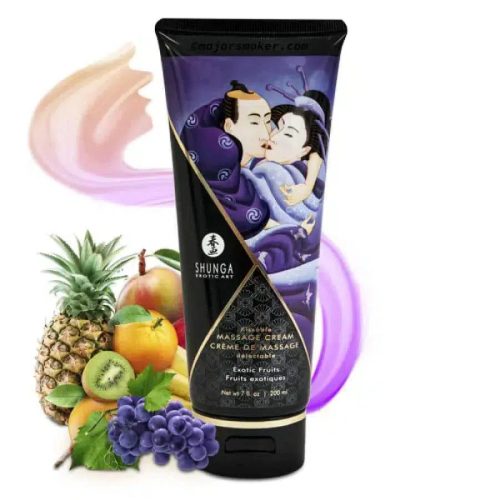 Shunga Crème de Massage Comestible Fruit Exotiques 200 ml