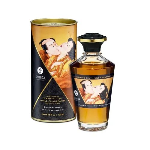 Shunga Huile De Massage À Effet Chaleur Saveur Caramel 100 ml