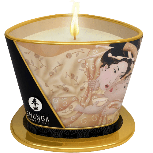Shunga Bougie de Massage Vanille Fétiche 170 ml