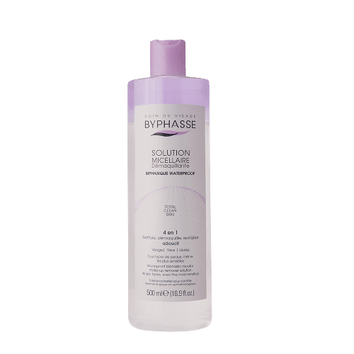 Byphasse Total Clean SKIN Solution Micellaire Démaquillante Biphasique Waterproof 500 ml