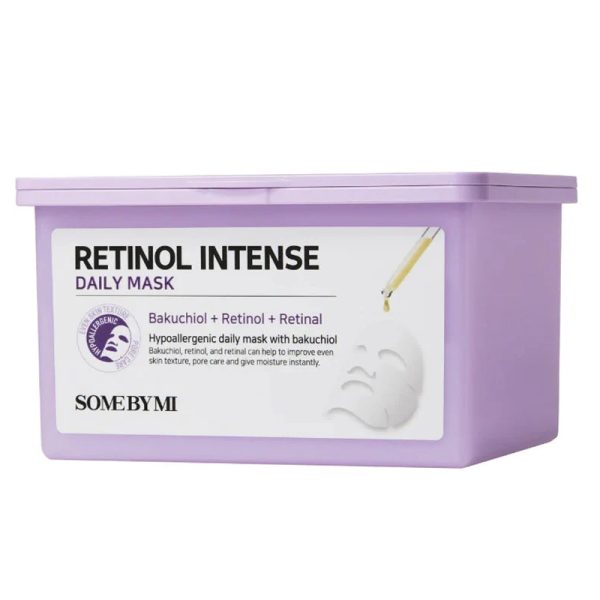 Some By Mi Masque Feuilles Quotidien Intense au Rétinol Éclaircissant et Anti Age 30 pièces