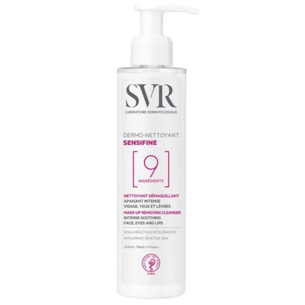Svr Sensifine Dermo Nettoyant Peaux Réactives Sans Parfum 200 ml