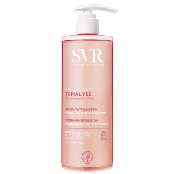 Svr Topialyse Gel Lavant Anti Grattage et Apaisant Peaux Sensibles 400 ml