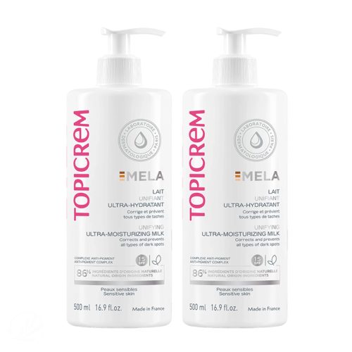 Topicrem Mela Duo Lait Unifiant Ultra-Hydratant Spf15 2x500ml